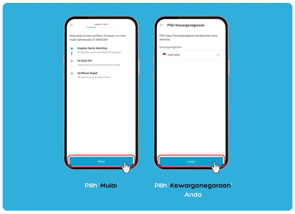 KYC cara beli crypto indodax wni