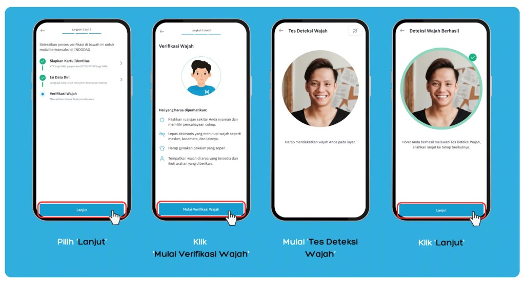 verifikasi wajah KYC indodax